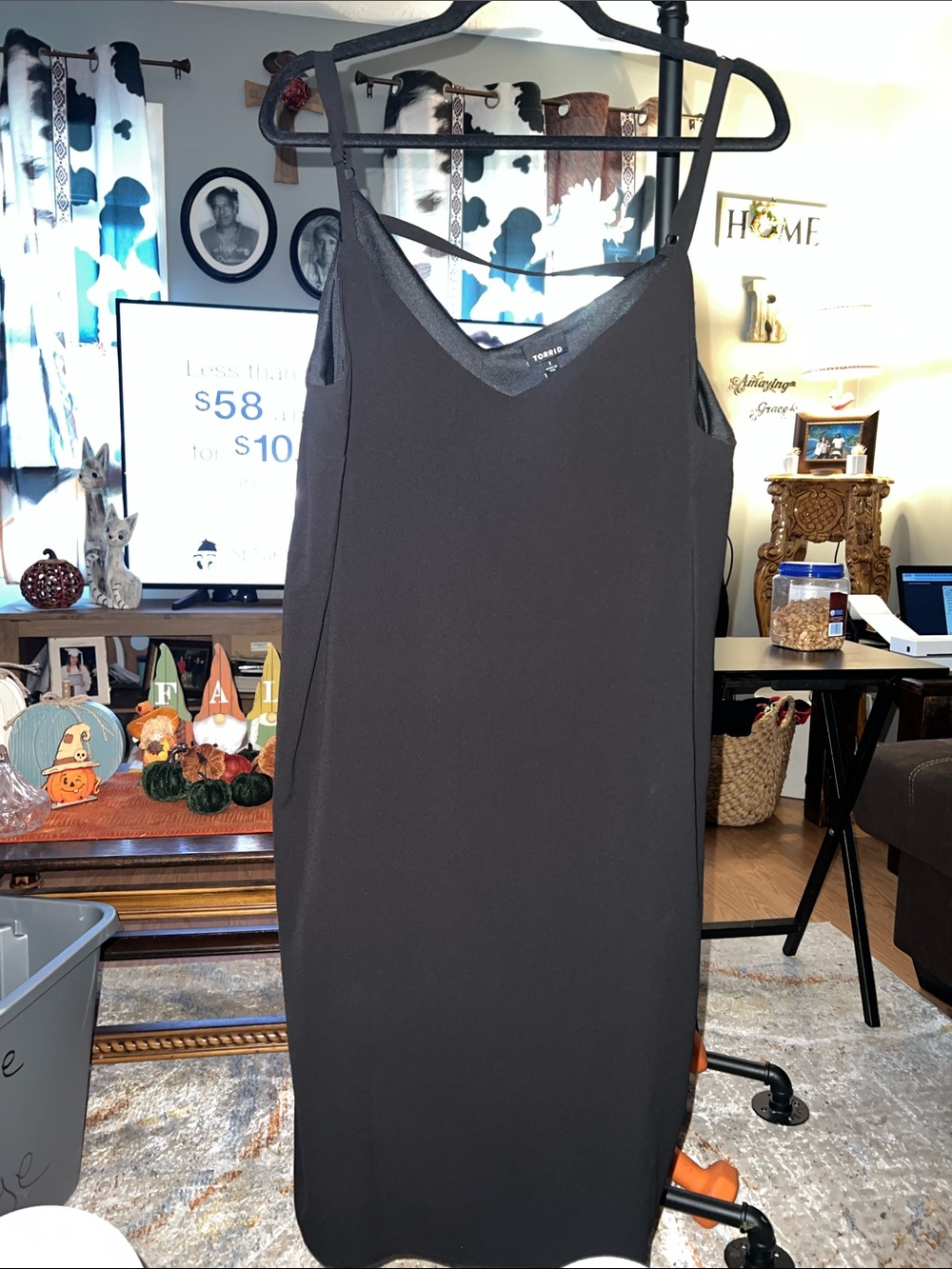 torrid Black Midi Slip Dress